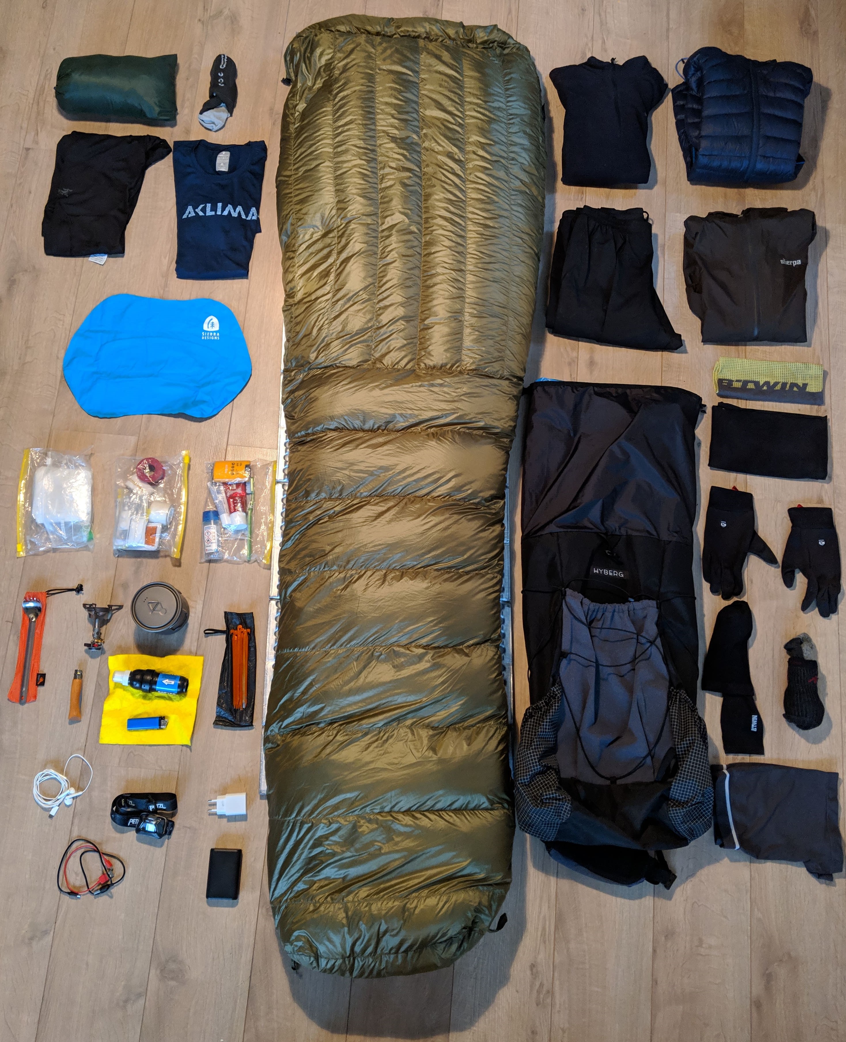 Pct hiking gear list sale